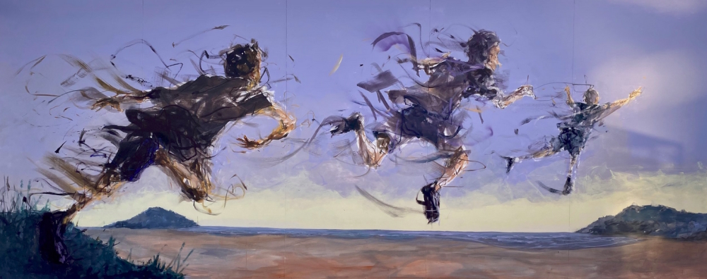 'Saut de l’être'/'Leaping Being #1' (2020), 800 x 400 cm. 