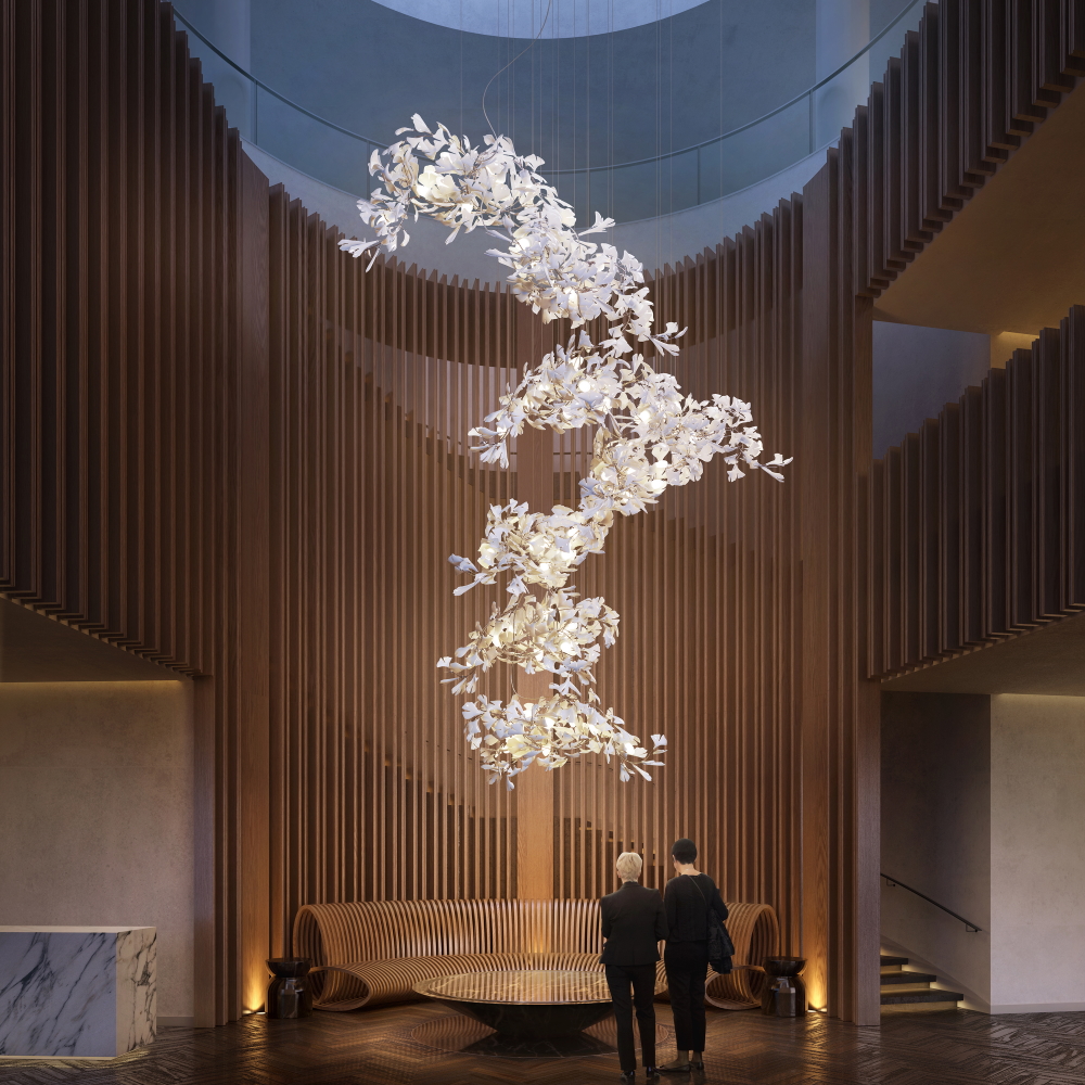 Lobby-light-sculpture in Hôtel 