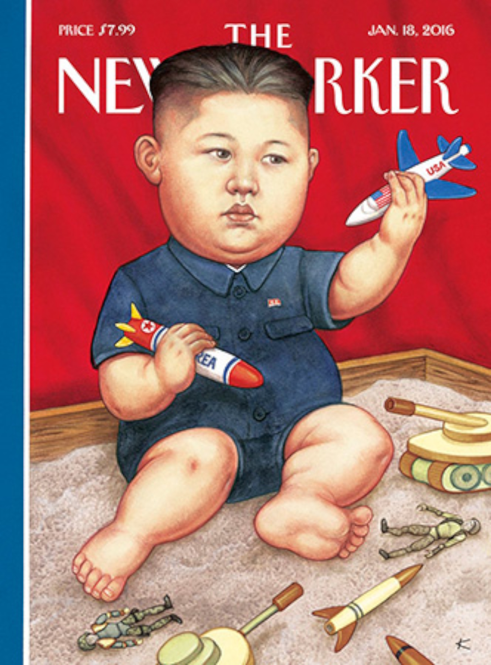Cover of The New Yorker (Jan. 18, 2016): 'New Toys'.
