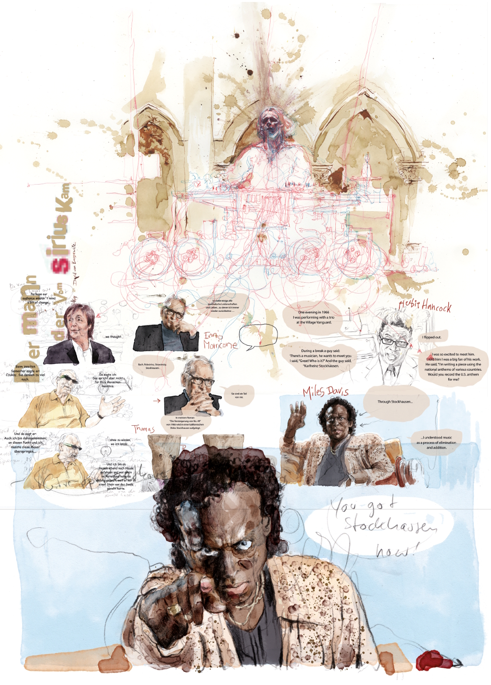 Legendary jazz-musician Miles Davis is part of the graphic novel 