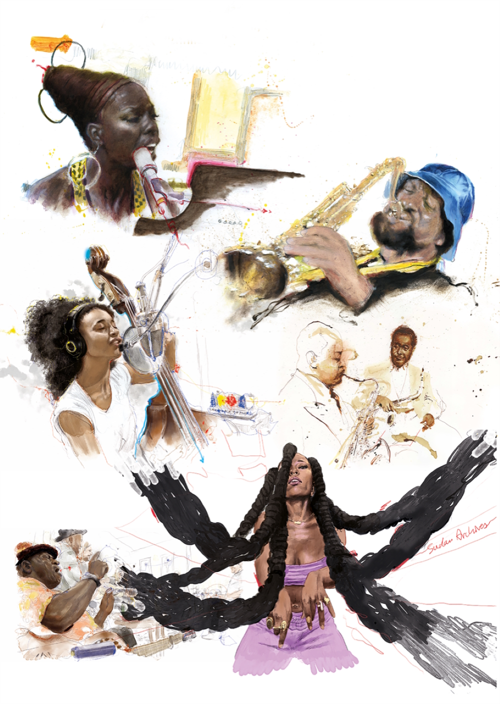 Illustrations for W4 Marketing International's 