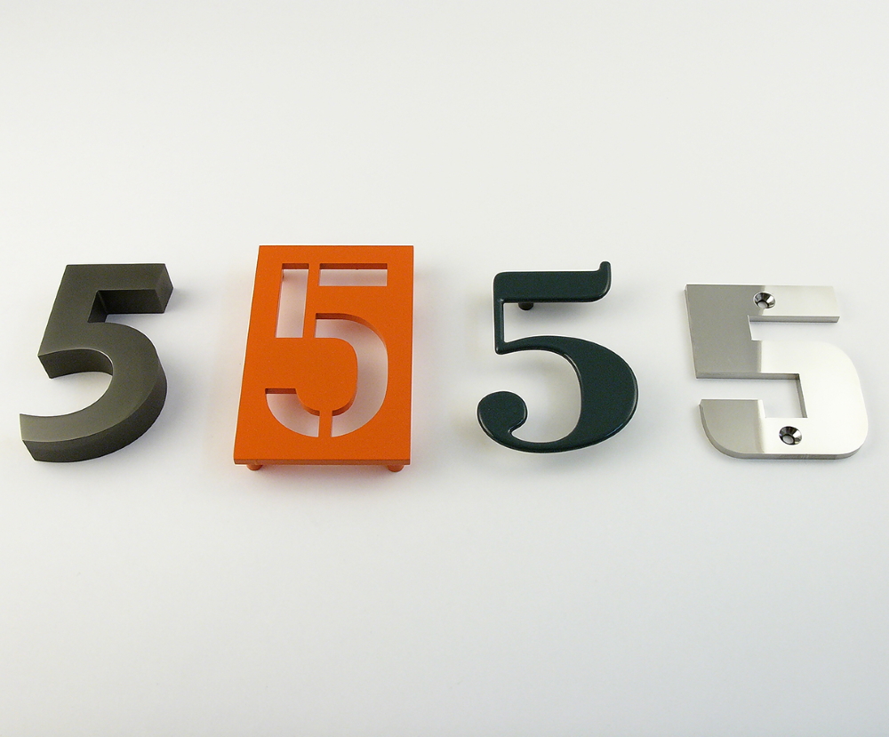 Variations of house numbers