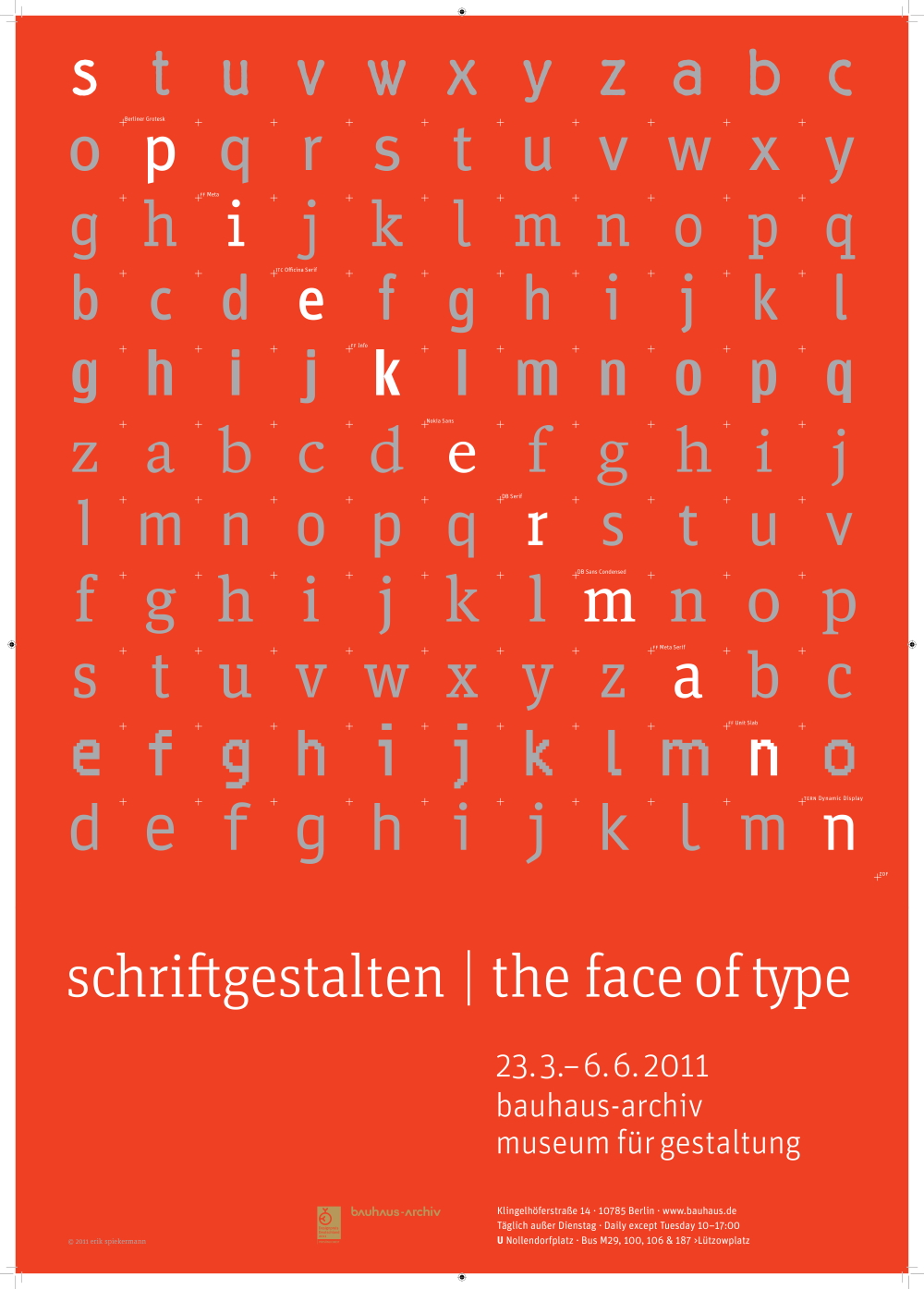 Poster for the exhibition on the occasion of getting the German Federal Design Award