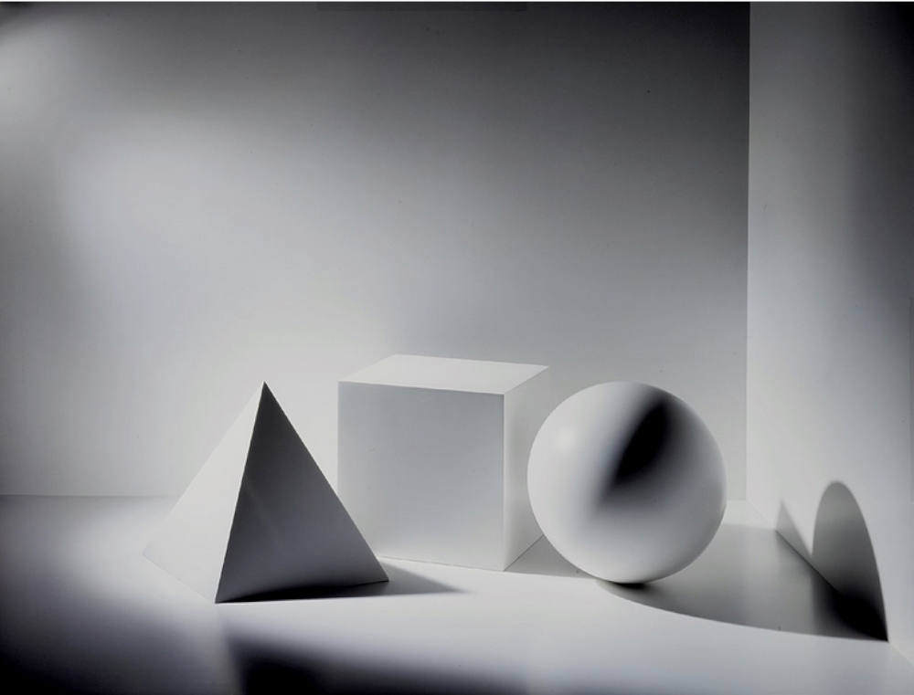 Basic geomatric shapes: a shot for an advertisement of Erco-lights.