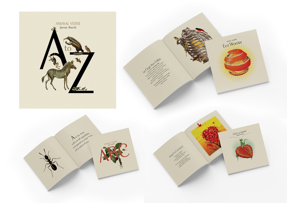 Still available JM Edition art books: ‘A-Z Animal Verse’ (2015), ‘Eco Worrier’ (2020), ‘ABC Animal Verse’ (2017), ‘Wild at Heart’ (2021).