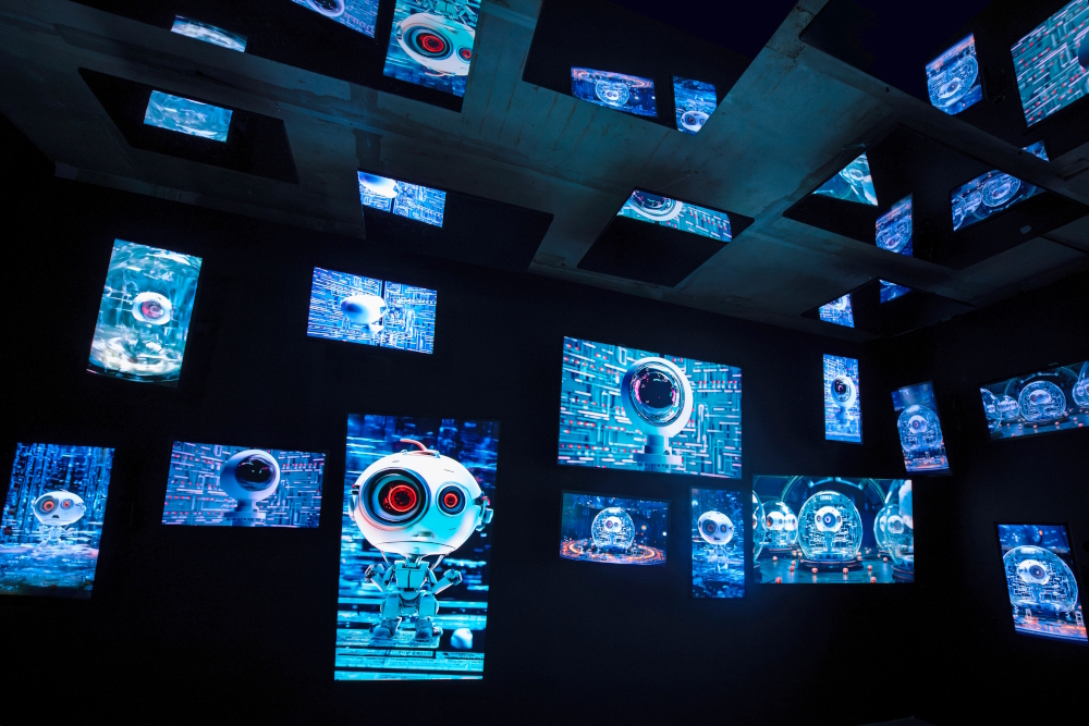 Imaginaires Artificiels (2024) - Solo-exhibition in Pixels Grand Palais Immersif, Paris (France).