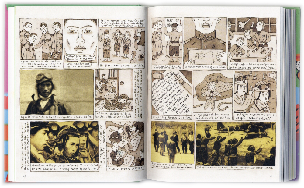 The 10-pages visual biography 'Kamikaze' is part of the 352-pages anthology ‚The Best American Comics of 2012‘.