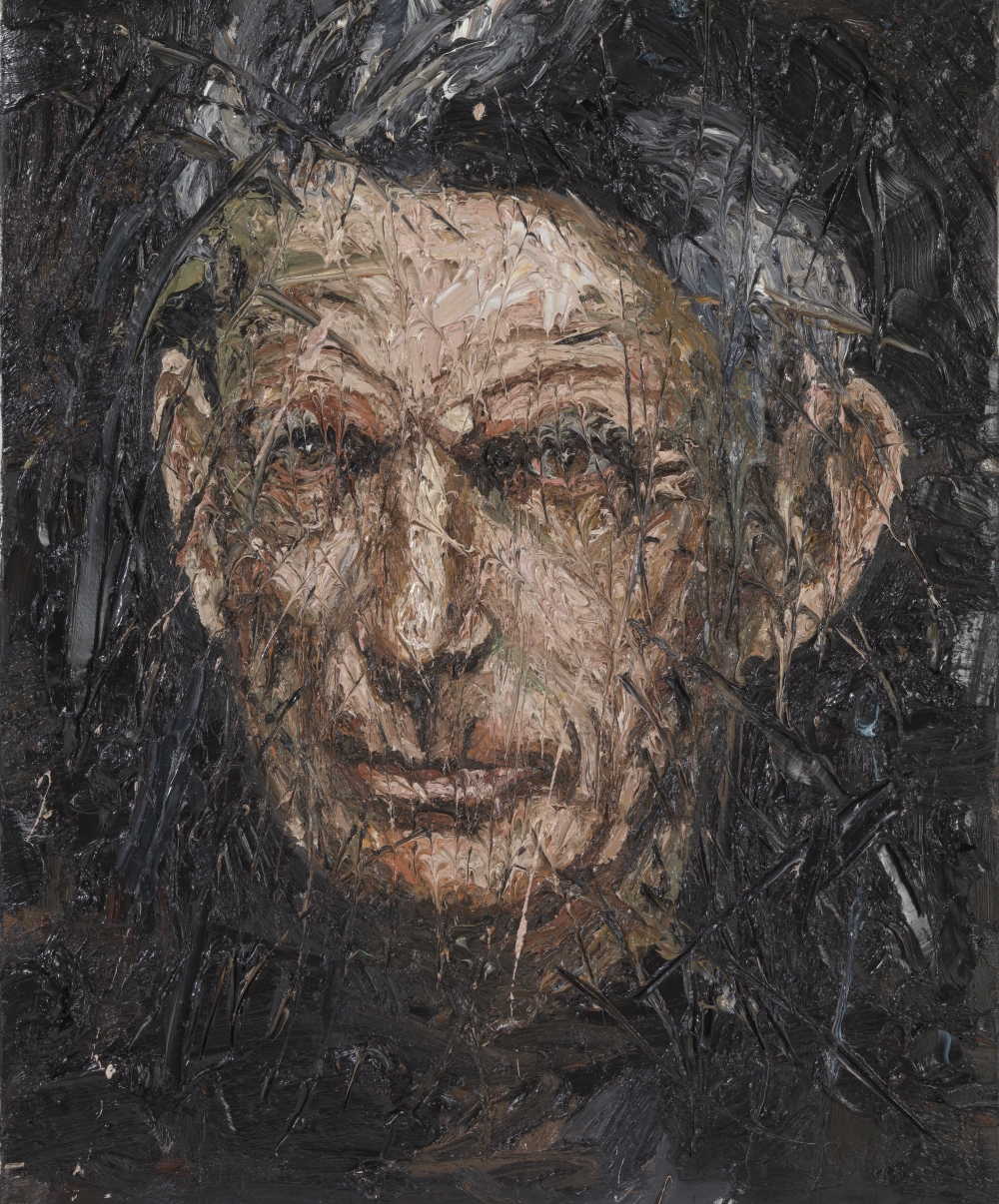 Samuel Beckett, the Irish novelist, dramatist, short story writer, theatre director, poet, literary translator and Nobel Price Winner. 105 x 85 cm, oil on canvas, 2016.
