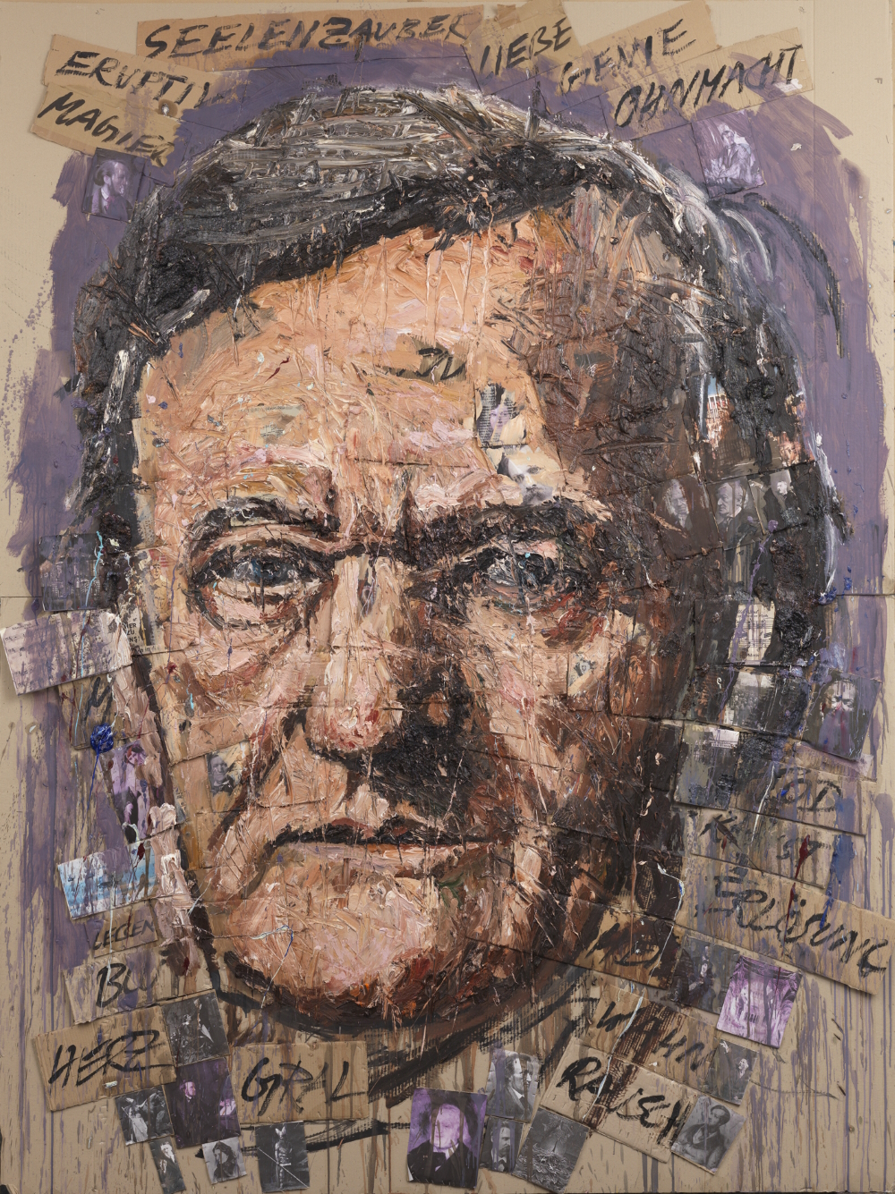 Richard Wagner, the German composer (known for his operas/music dramas), theatre director and conductor. 280 x 210 cm, oil on cardboard, 2013.