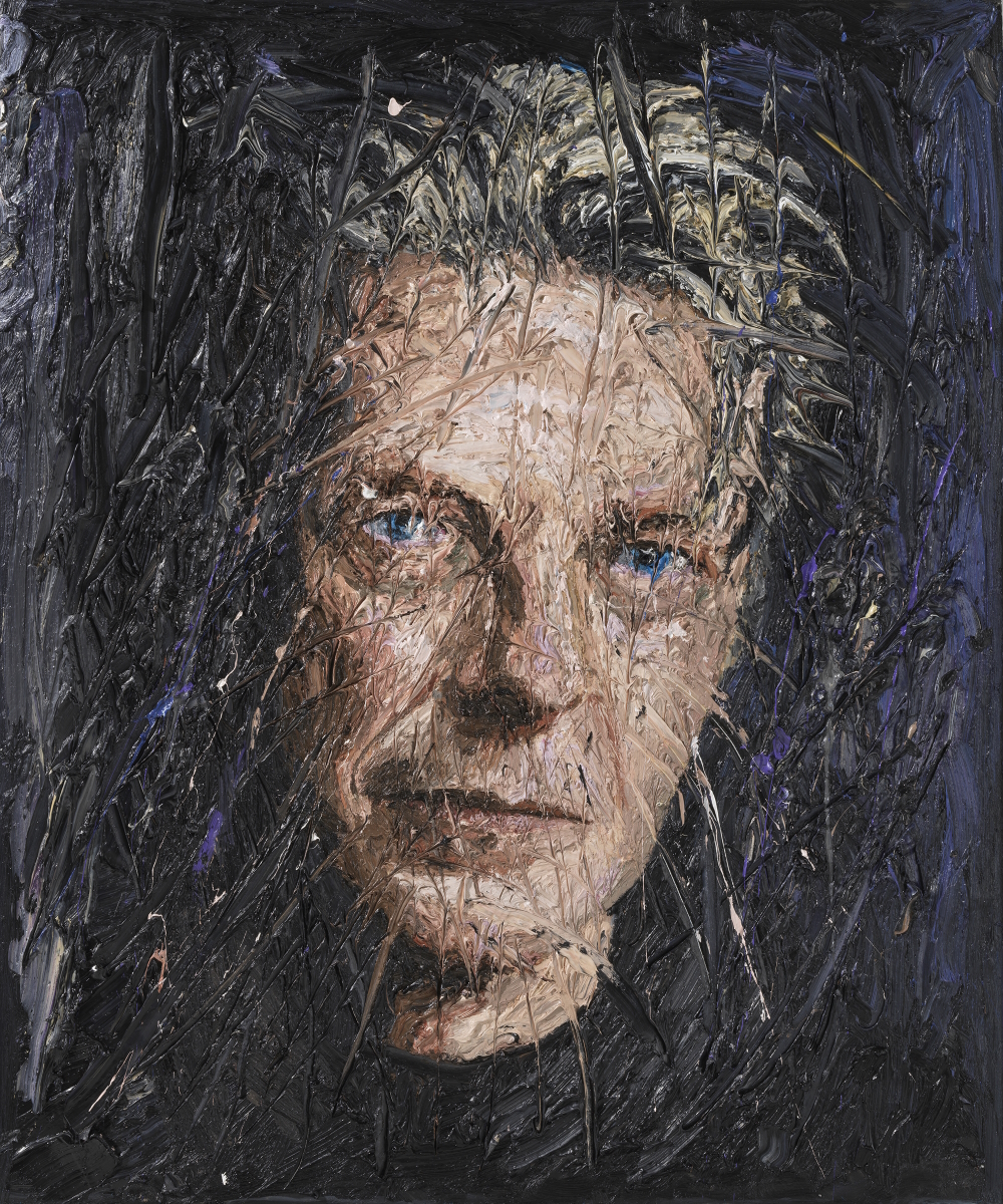 Singer/songwriter David Bowie, one of the most influential musicians of the 20th century. 120 x 100 cm, oil on canvas, 2020.