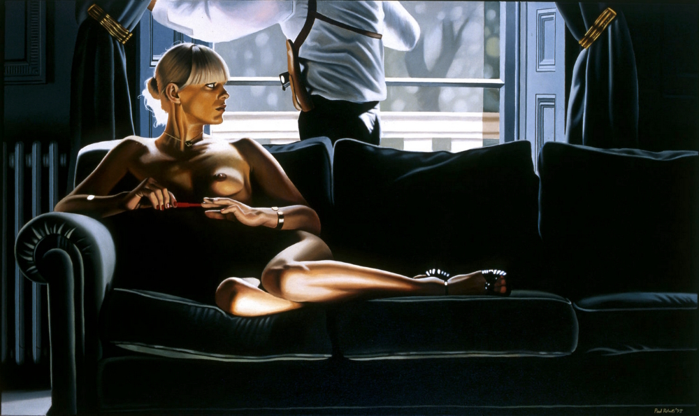 'The Bodyguard' (Oil On Canvas, 91.5 cm x 152.5 cm, 1977)