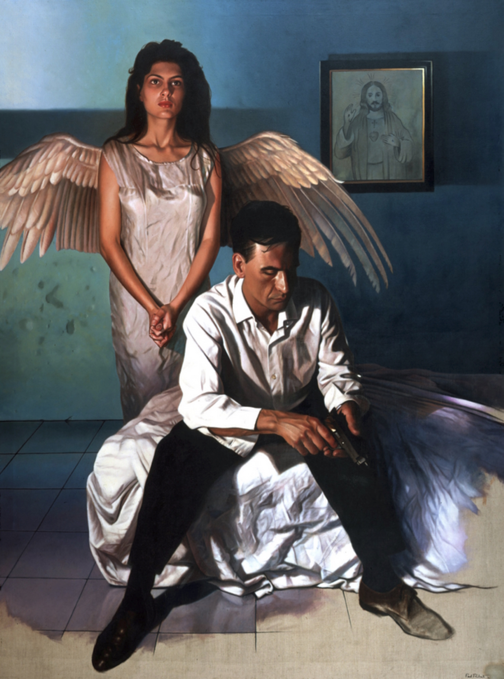 'Angel Redeemer' (Oil On Canvas, 183 x 137 cm, 1987) is not the artist's favourite, but one of his most popular.
