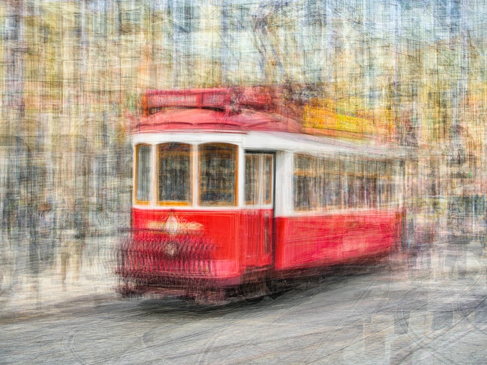 Lisbon Tram, Two (Portugal)