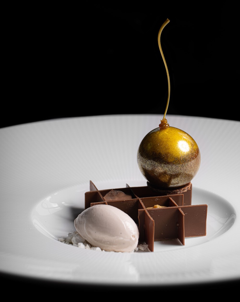 Sugar ball with xinjiang powder.