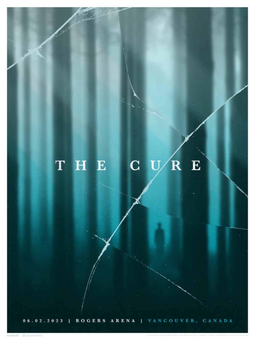The Cure @ Rogers Arena, Vancouver. Client: The Cure / Collectionzz. Type: Illustration | Screenprint. Year: 2023