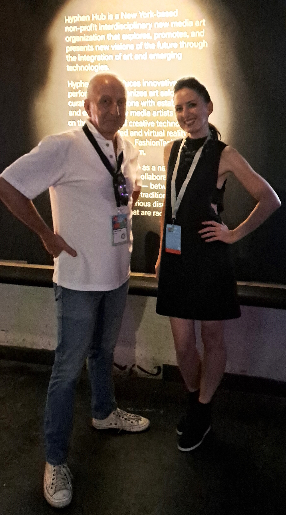 Tiffany Trenda and Divine Spark founder Thomas Hammerl at Ars Electronica 2023 in Linz, Austria.