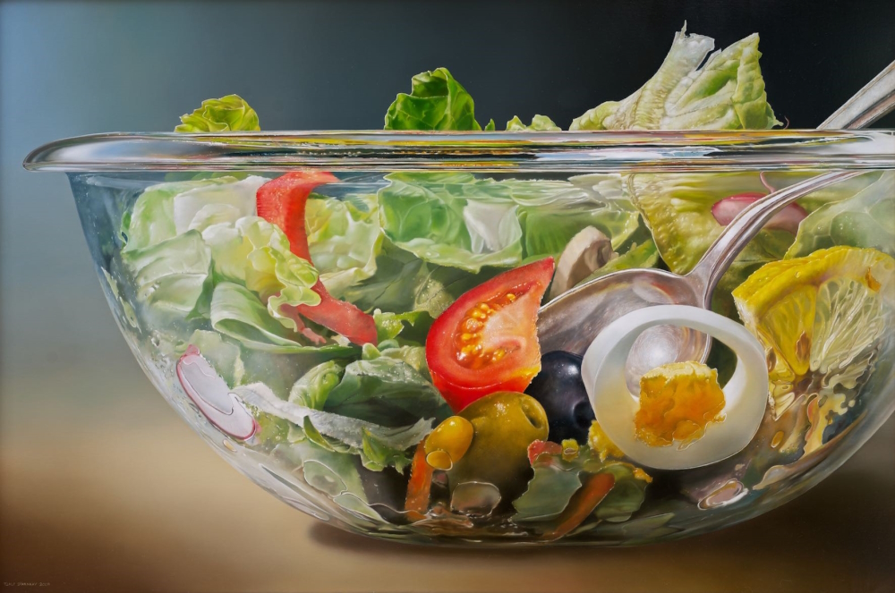 'Salad' (2008), 120 x 180 cm, oil on canvas, collection of the artist.