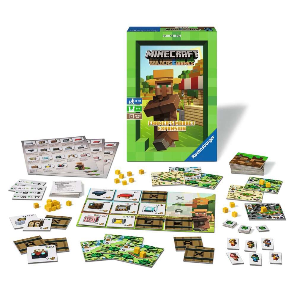 Expansion Farmers' Market for Minecraft Builders & Biomes board game