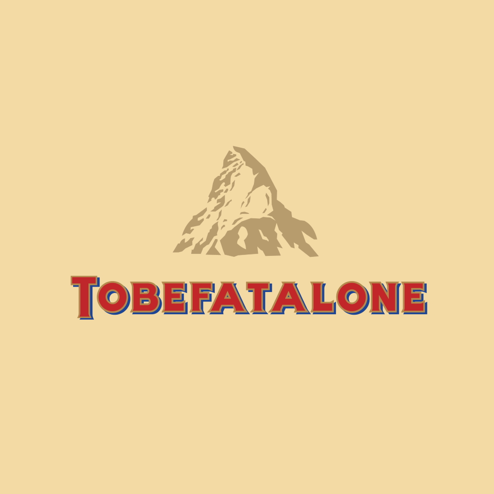 Honest Logo (unofficial artwork): Toblerone/ToBeFatAlone